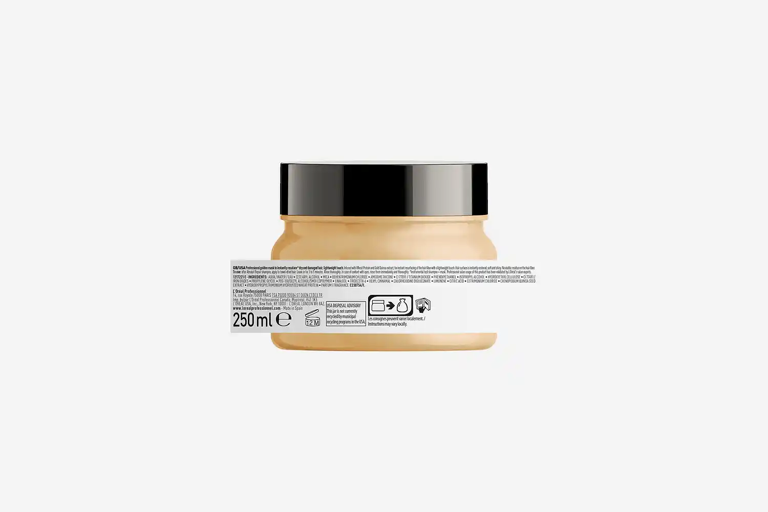 Loreal Professionnel Absolut repair mask gold. Professionell hårinpackning som reparerar håret omedelbart