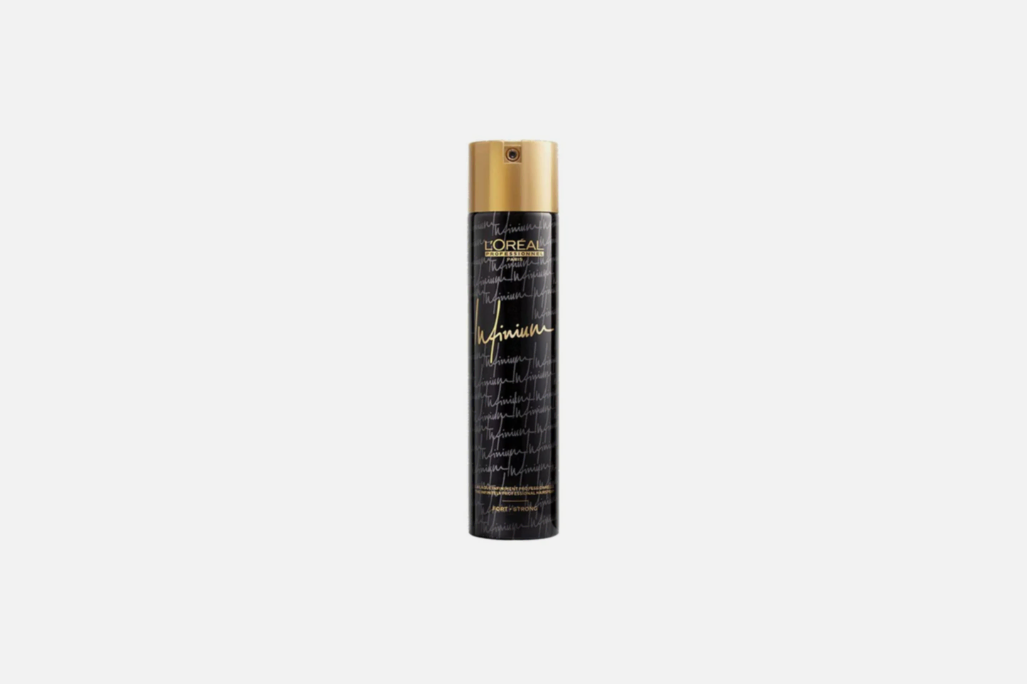 Loreal Professionnel INFINIUM EXTRA STRONG. En salongs exklusiv hårspray.Professionell hårspray för en perfekt finish till frisyren. Mycket kraftig stadga, stadga 4. Optimal komfort för intensiv professionell användning backstage eller på salong. 300 ml